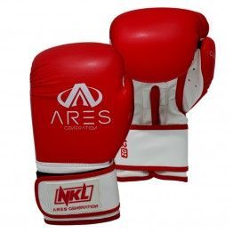 Guantes de boxeo NKL Ares (rojo/blanco)
