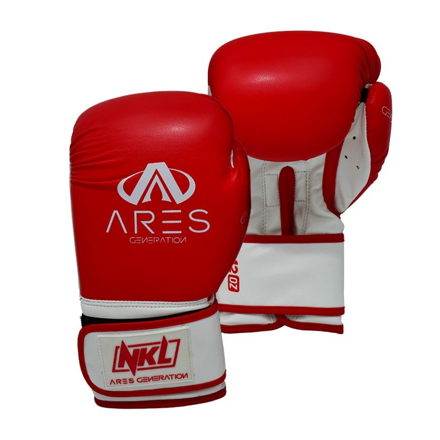 Guantes de boxeo NKL Ares (rojo/blanco)
