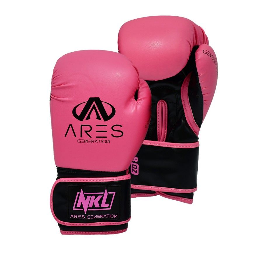 Guantes de boxeo NKL Ares (rosa/negro)
