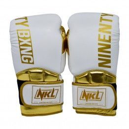 Guantes de boxeo NKL Ninety (blanco/dorado)