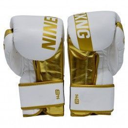 Guantes de boxeo NKL Ninety (blanco/dorado)