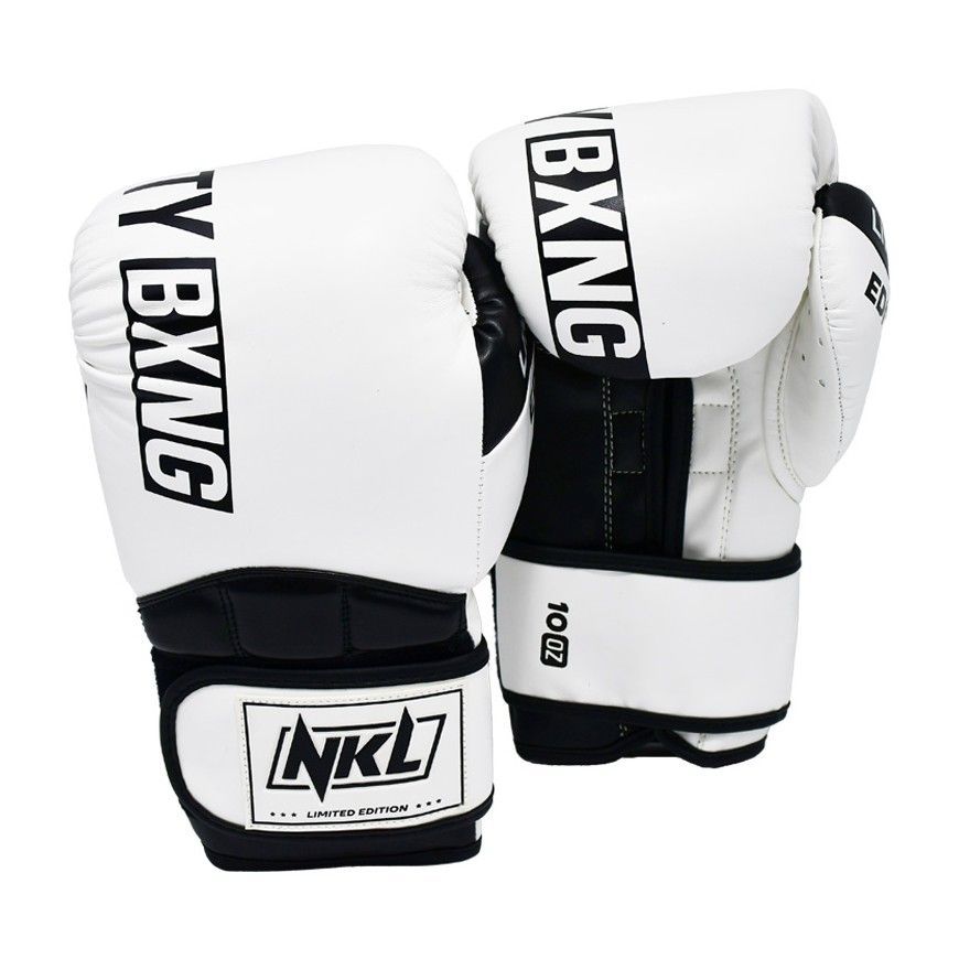 Guantes de boxeo NKL Ninety (blanco/negro)