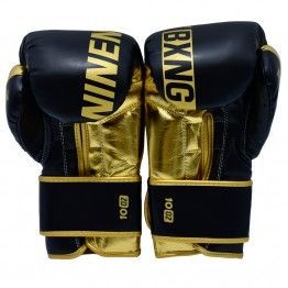 Guantes de boxeo NKL Ninety (negro/dorado)