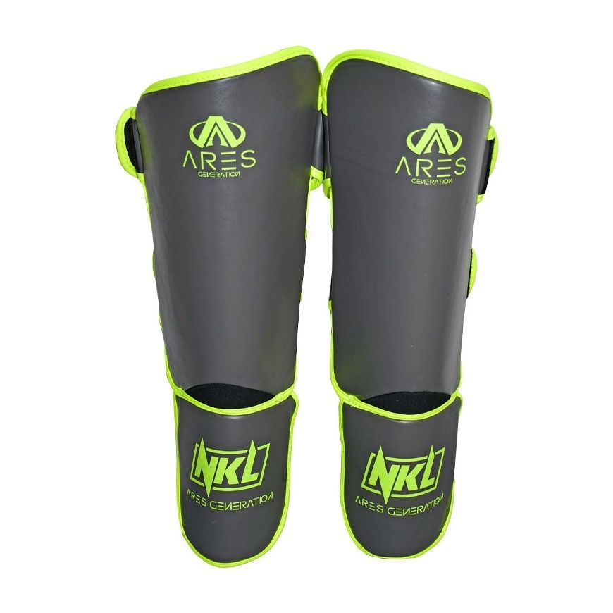 Espinilleras NKL P.U. Ares (gris/verde)