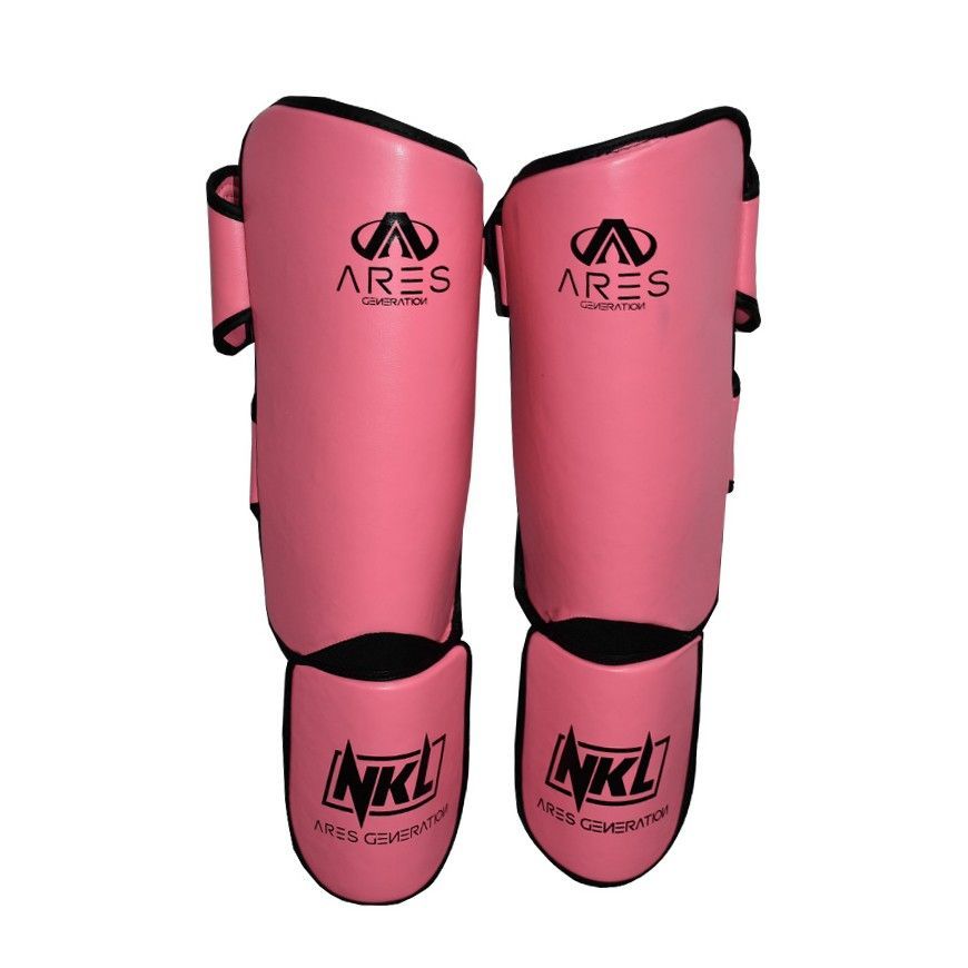 Espinilleras NKL P.U. Ares (rosa/negro)