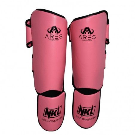Espinilleras NKL P.U. Ares (rosa/negro)