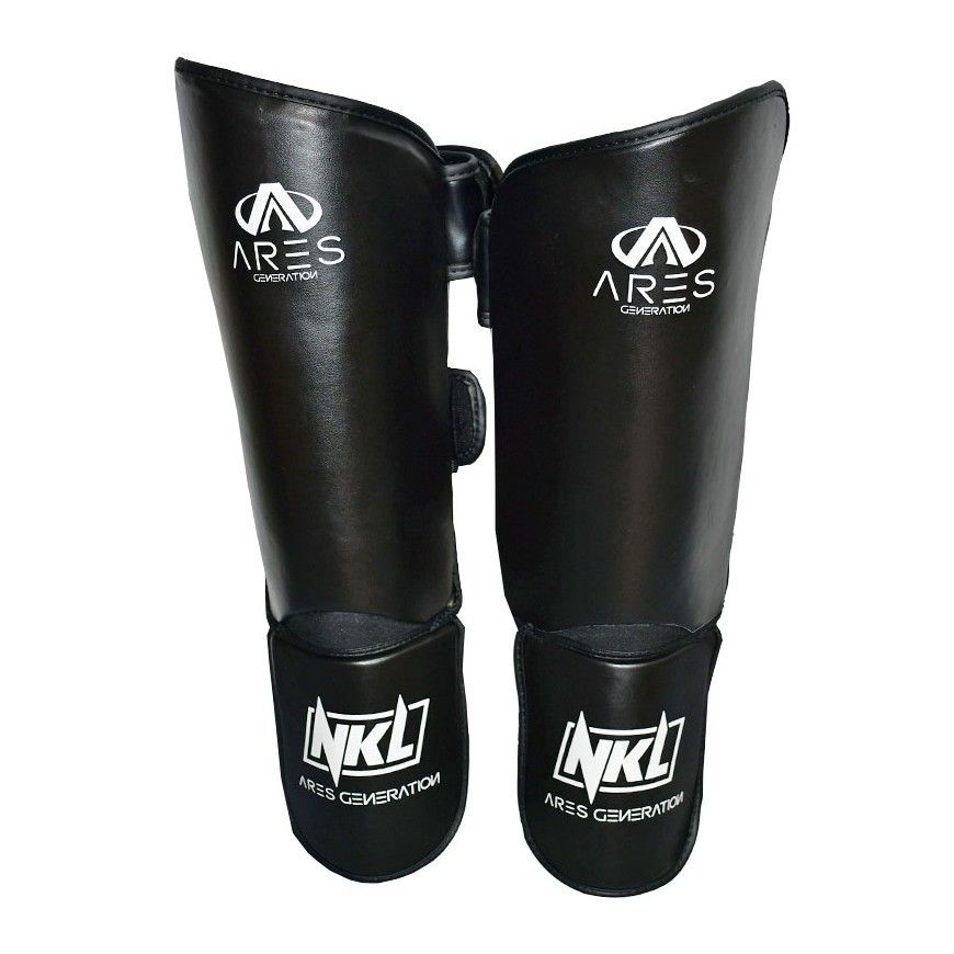 Espinilleras NKL P.U. Ares (negro/blanco)