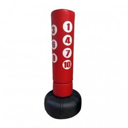 Saco de pie c/números para golpeo 195cm (rojo)
