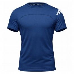 Rashguard manga corta adidas (AZUL)