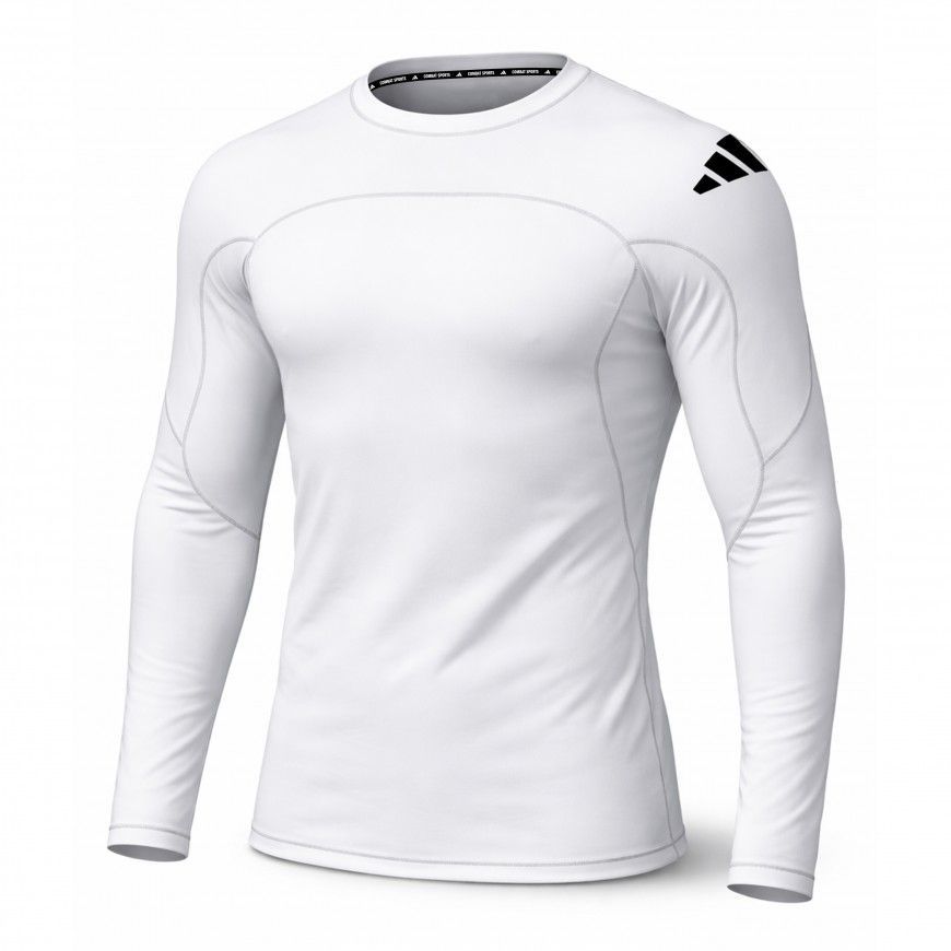 Rashguard manga larga adidas (BLANCO)