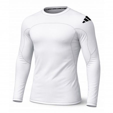 Rashguard manga larga adidas (BLANCO)