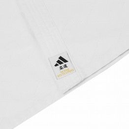 Judogi adidas training J500 blanco (b/negras)