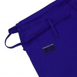Judogi adidas contest J650 (AZUL) Bandas doradas
