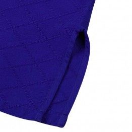 Judogi adidas contest J650 (AZUL) Bandas plateadas
