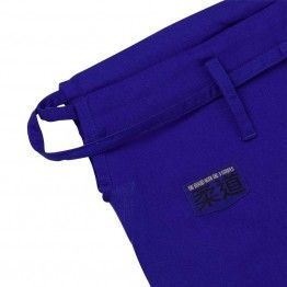 Judogi adidas contest J650 (AZUL) Bandas plateadas