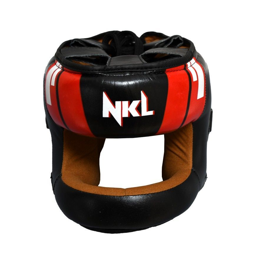 Casco boxeo NKL con barra (piel búfalo)