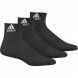 Pack 3 calcetines "bajos" adidas negros
