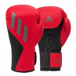 Guantes de boxeo adidas speed tilt 150tg (rojo mate/gris)