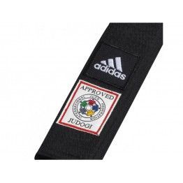 Cinturón adidas Elite "ijf" 45 mm (logo blanco) ADIB242J