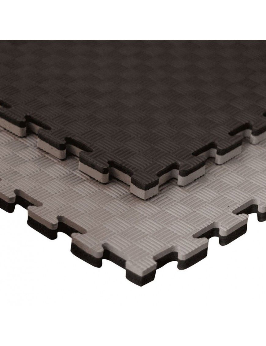 TATAMI PUZZLE DE EVA 1x1x0.025m (NEGRO/GRIS)